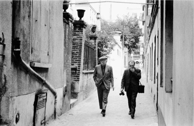 Robert Doisneau et Jacques Prévert © André Pozner Robert Doisneau et Jacques Prévert © André Pozner